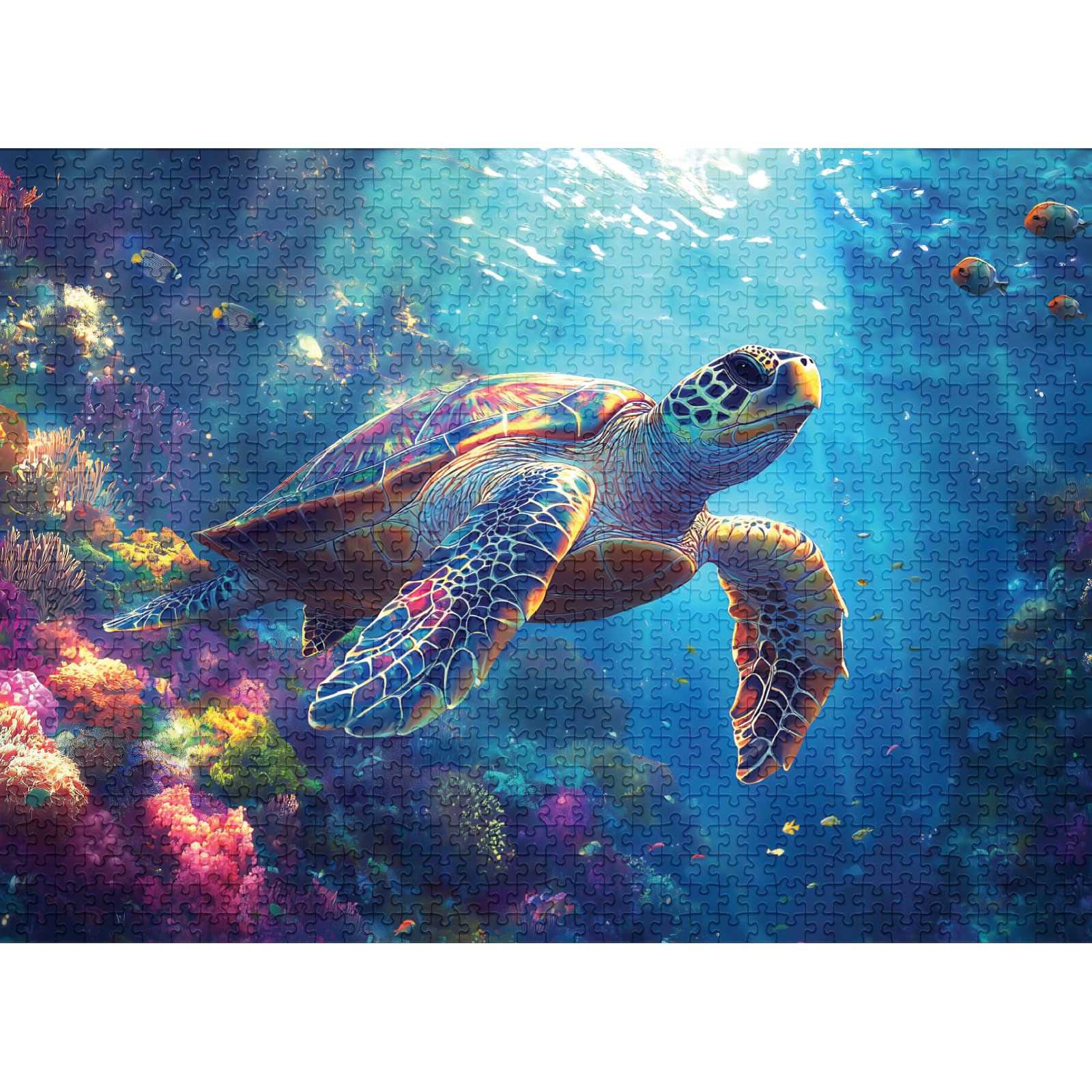 Final Piece Puzzles Sea Turtle debut series numbering adds collectible appeal.