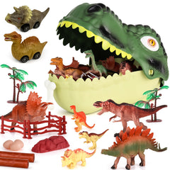 FINcredible dinosaur toy set: dino figures for imaginative play and storytelling