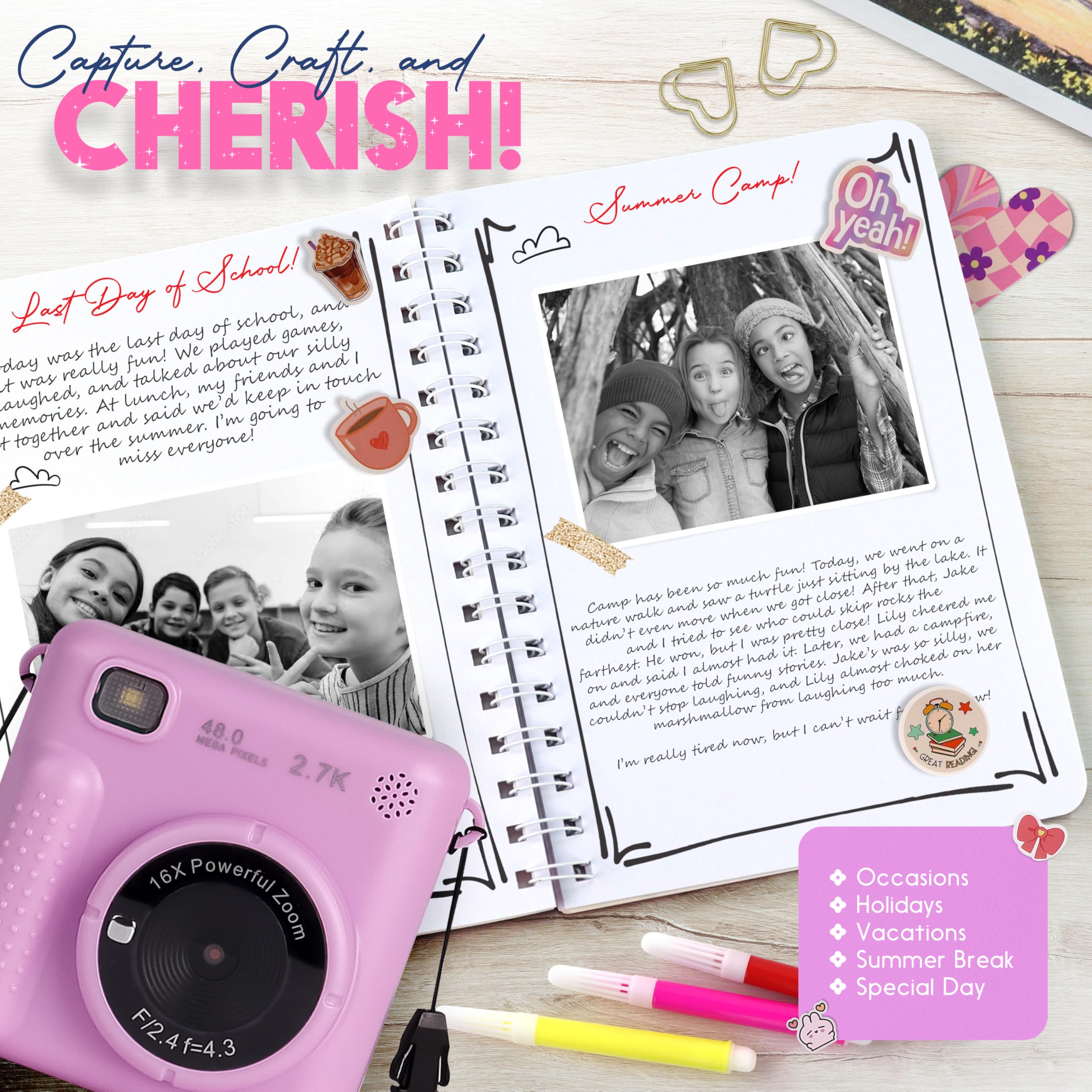 FINcredible Photomaker Kit child using camera to capture memories.