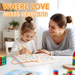 FINDMAG Double-sided alphabet magnets for uppercase and lowercase practice