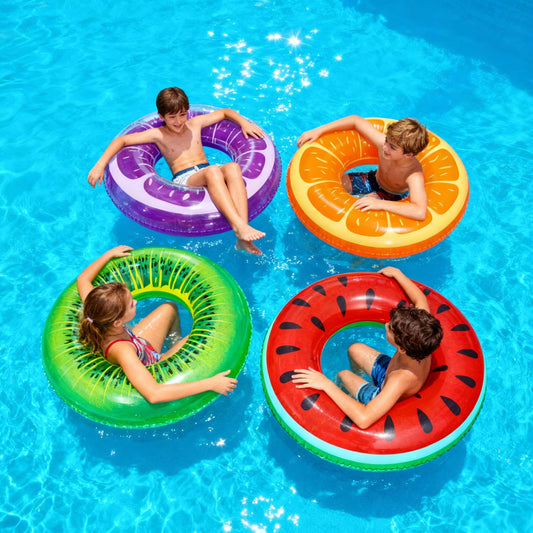 FindUWill orange pool float for sunny pool days