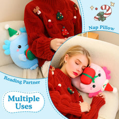 Finebee axolotl plush for room decor at parties, adds lively charm.