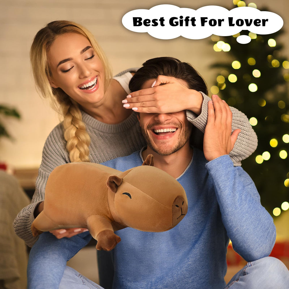 Finebee capybara plush pillow-form factor ready for snuggles