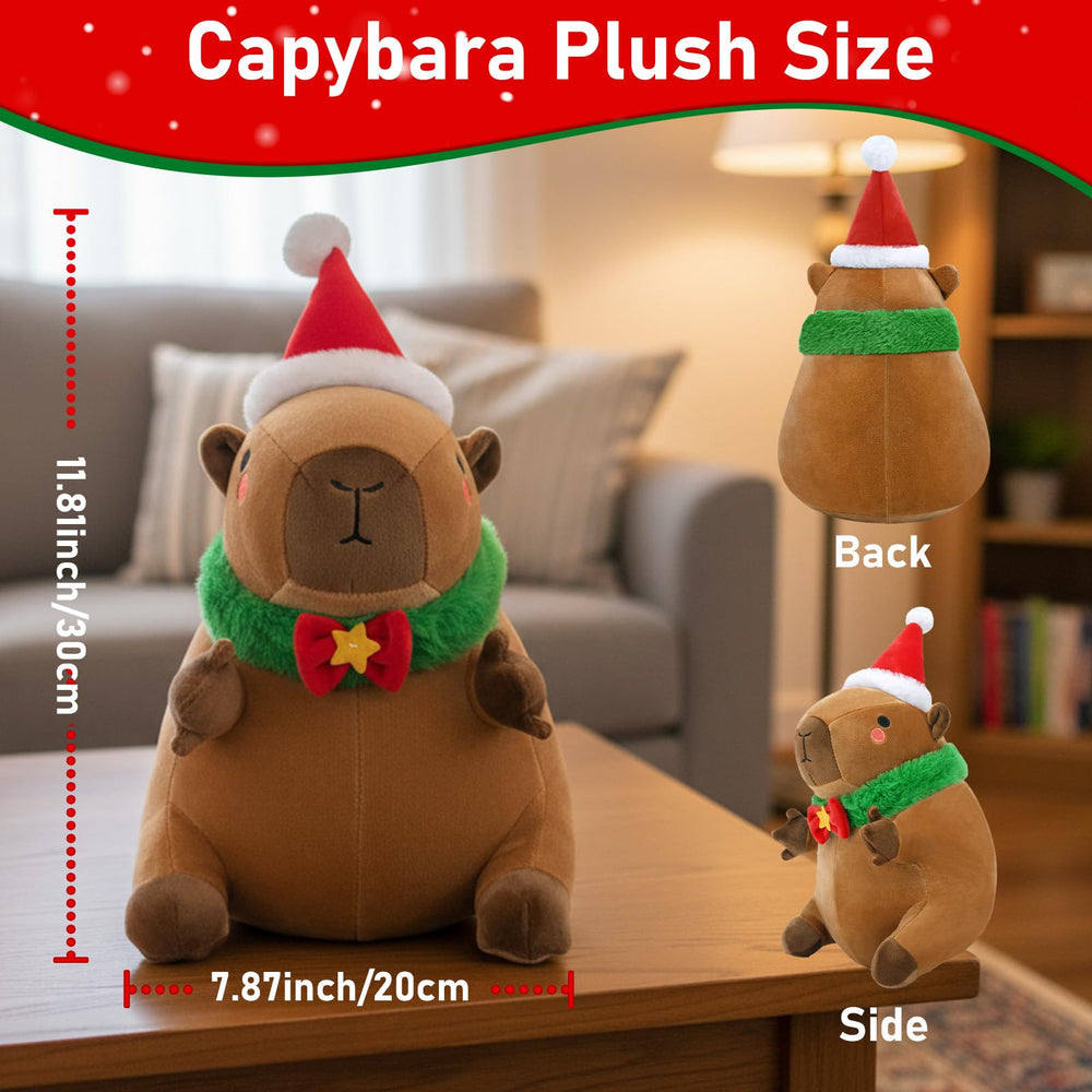 Finebee capybara plush offers cozy texture for winter evenings.