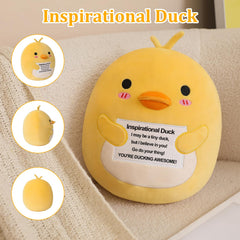 Finebee Duck Plush in car seat ten-inch offers portable comfort during trips