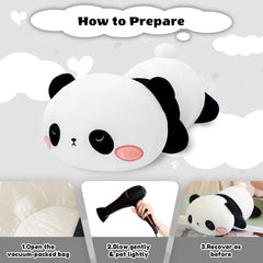 Finebee weighted panda plush ideal gift idea for birthdays and holidays