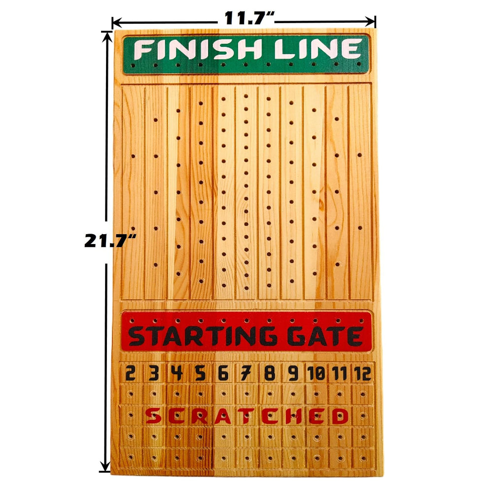 FINENI dice and cards for strategic horserace play