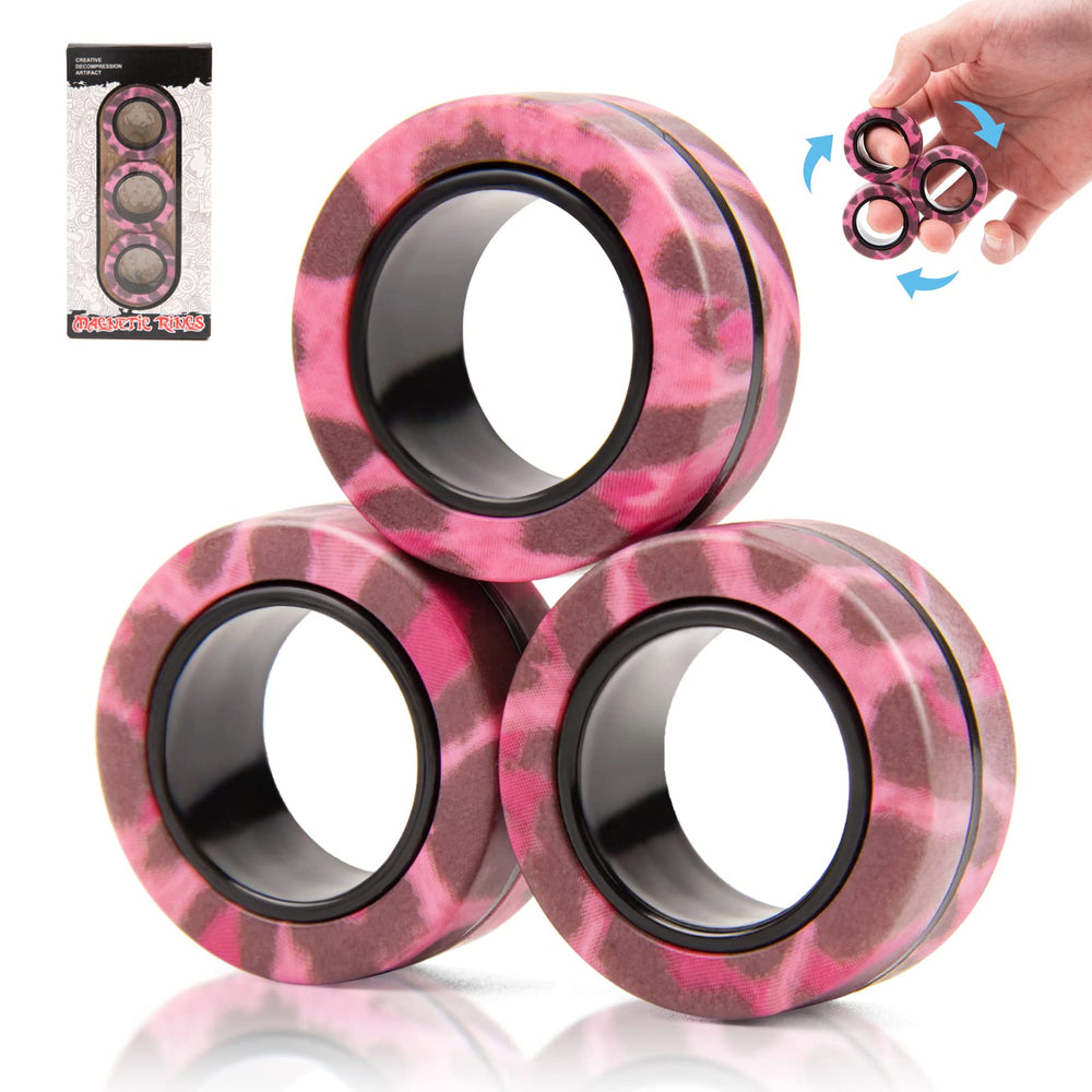 Finger Rock magnetic rings smooth-rotation for calming fidgeting during meetings.