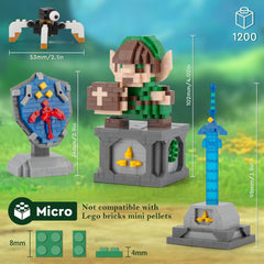 Finger Rock BotW link guardian figure on display inspires creative building.
