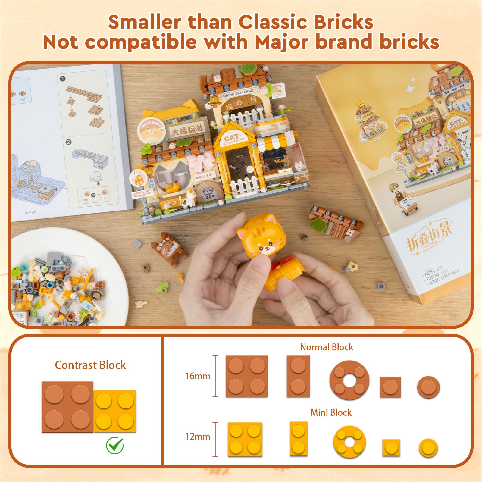 Finger Rock Cat Mini Shop Assembly captures detailed craftsmanship and satisfying building experience.