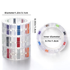 Finger Rock magnetic fidget rings closeup—smooth surface and durable build for daily use.