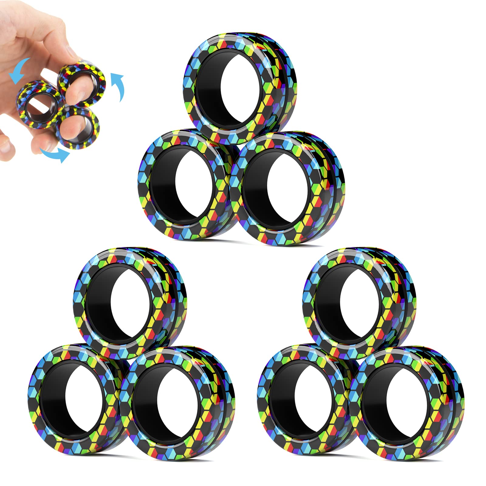 Finger Rock magnetic rings pocket-sized design fits discreet use anywhere.