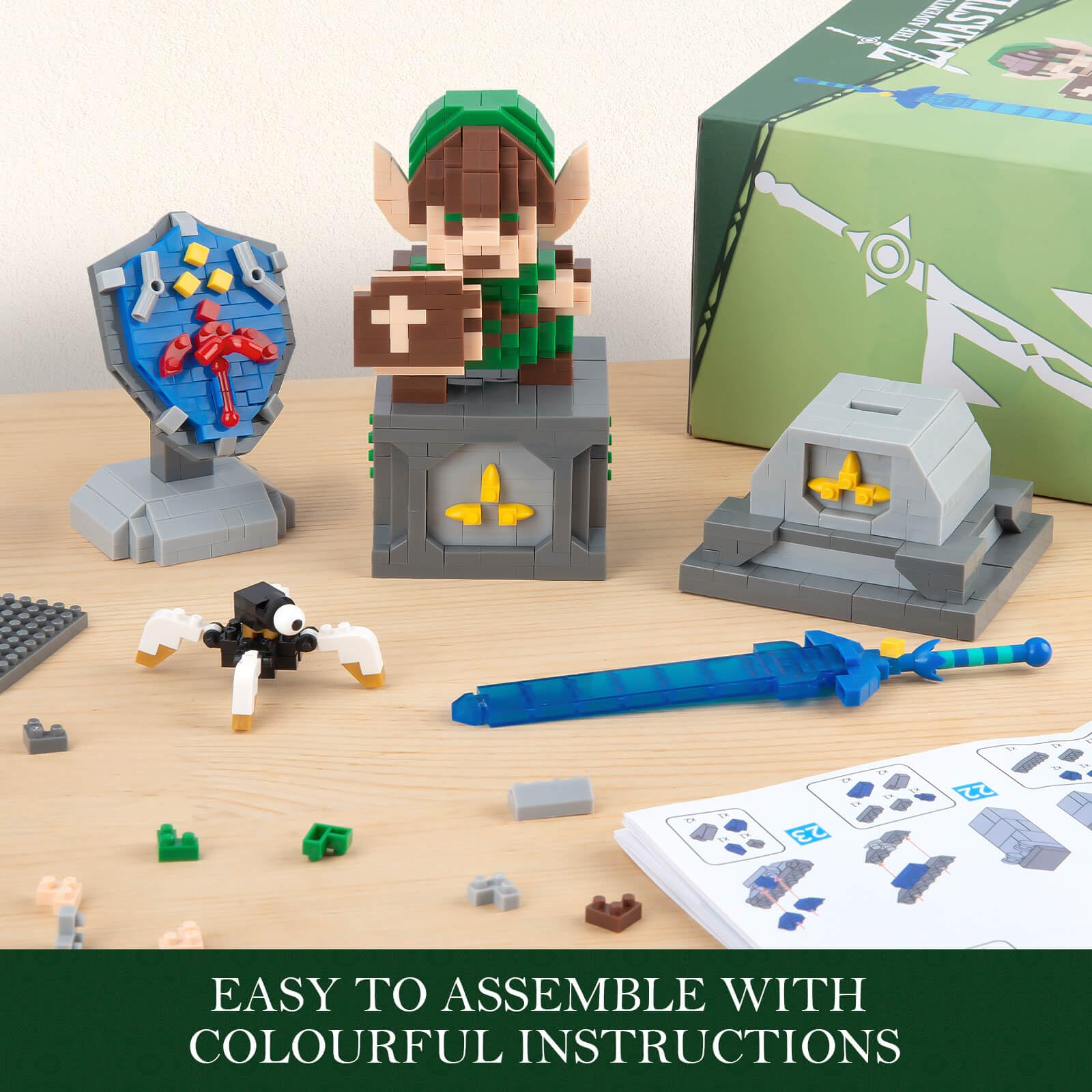 Finger Rock micro blocks kit 1200 pieces for immersive creation.