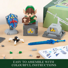 Finger Rock micro blocks kit 1200 pieces for immersive creation.