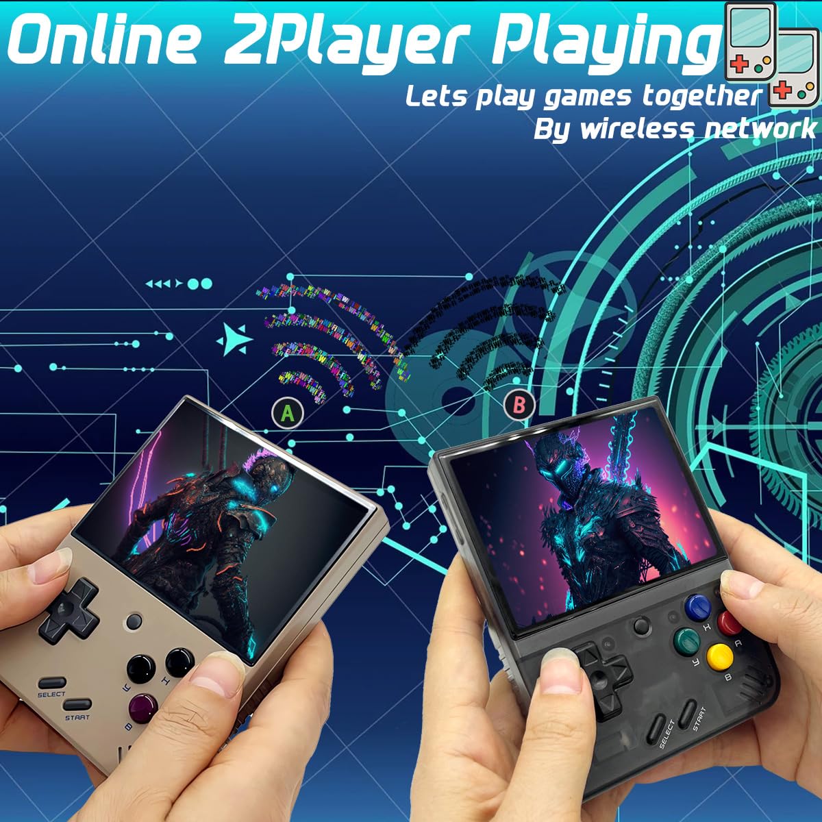 FINGEREVO Miyoo Mini Plus local multiplayer for shared play sessions