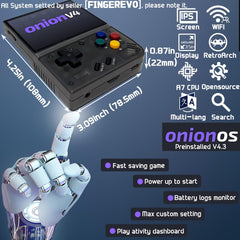 FINGEREVO Miyoo Mini Plus portable case keeps the device protected while traveling