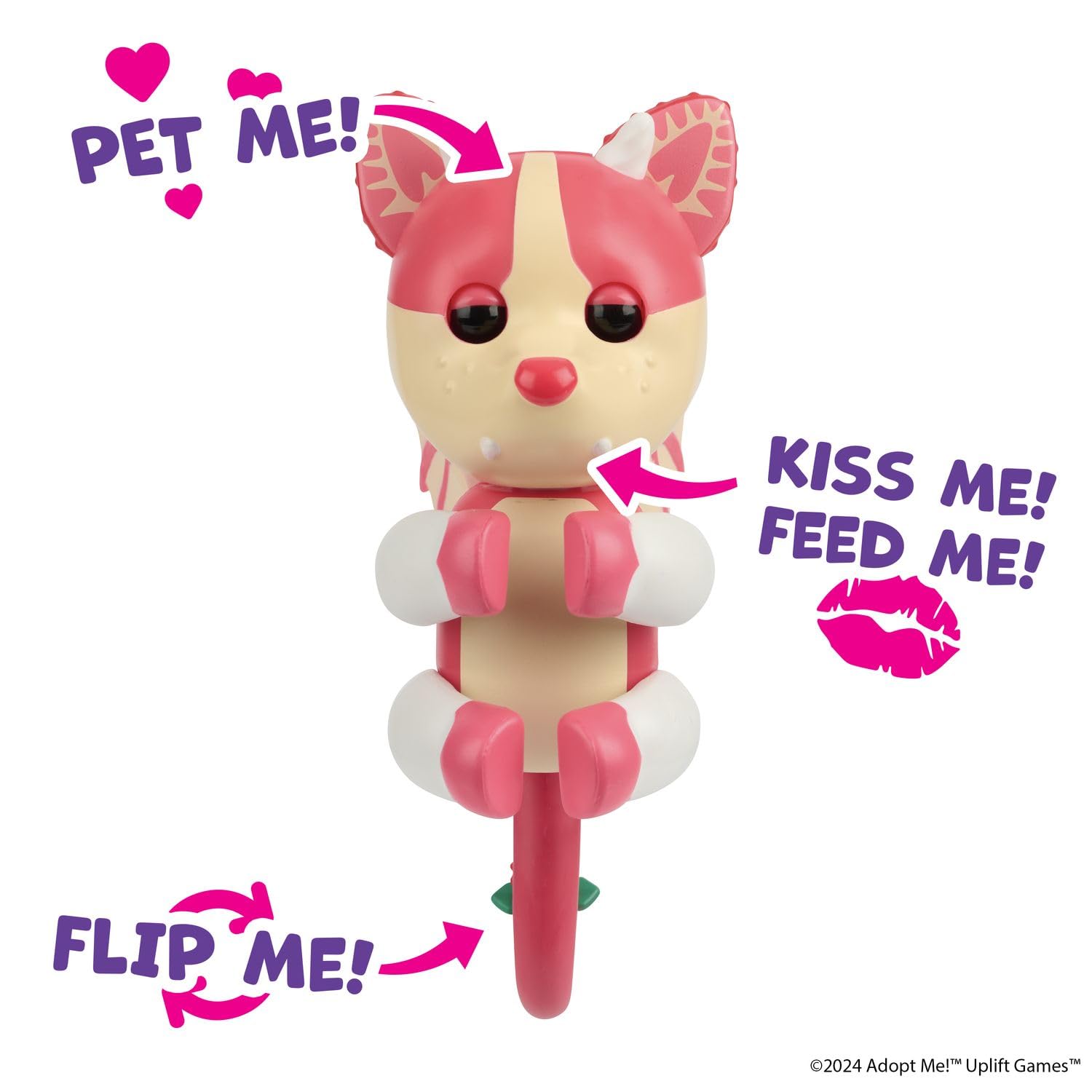 Fingerlings Adopt Me Dog and Bat Dragon bundle shown for shared playtime