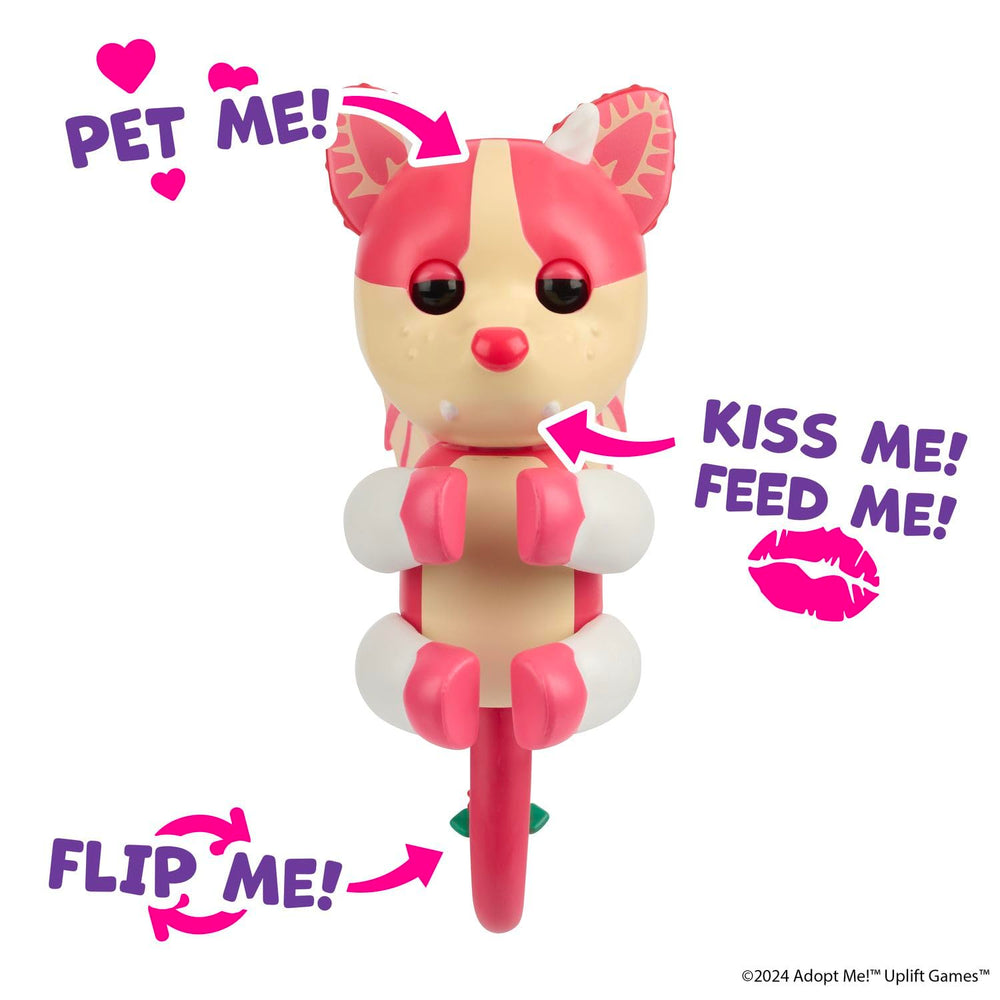 Fingerlings Adopt Me Dog and Bat Dragon bundle shown for shared playtime