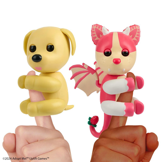 Fingerlings Adopt Me Dog figure for imaginative pretend-play and gentle handling