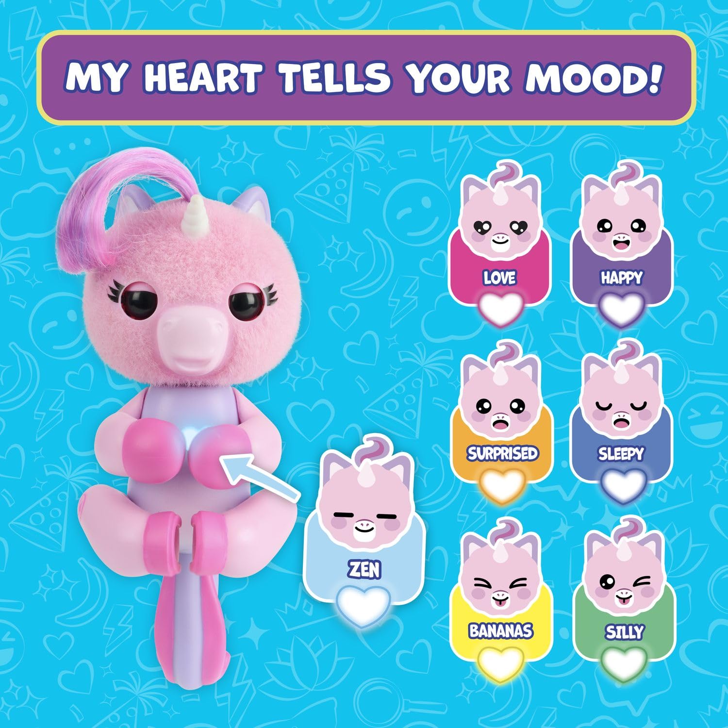 Fingerlings Mimi Pink mood-guessing lets you explore feelings in a fun moment.