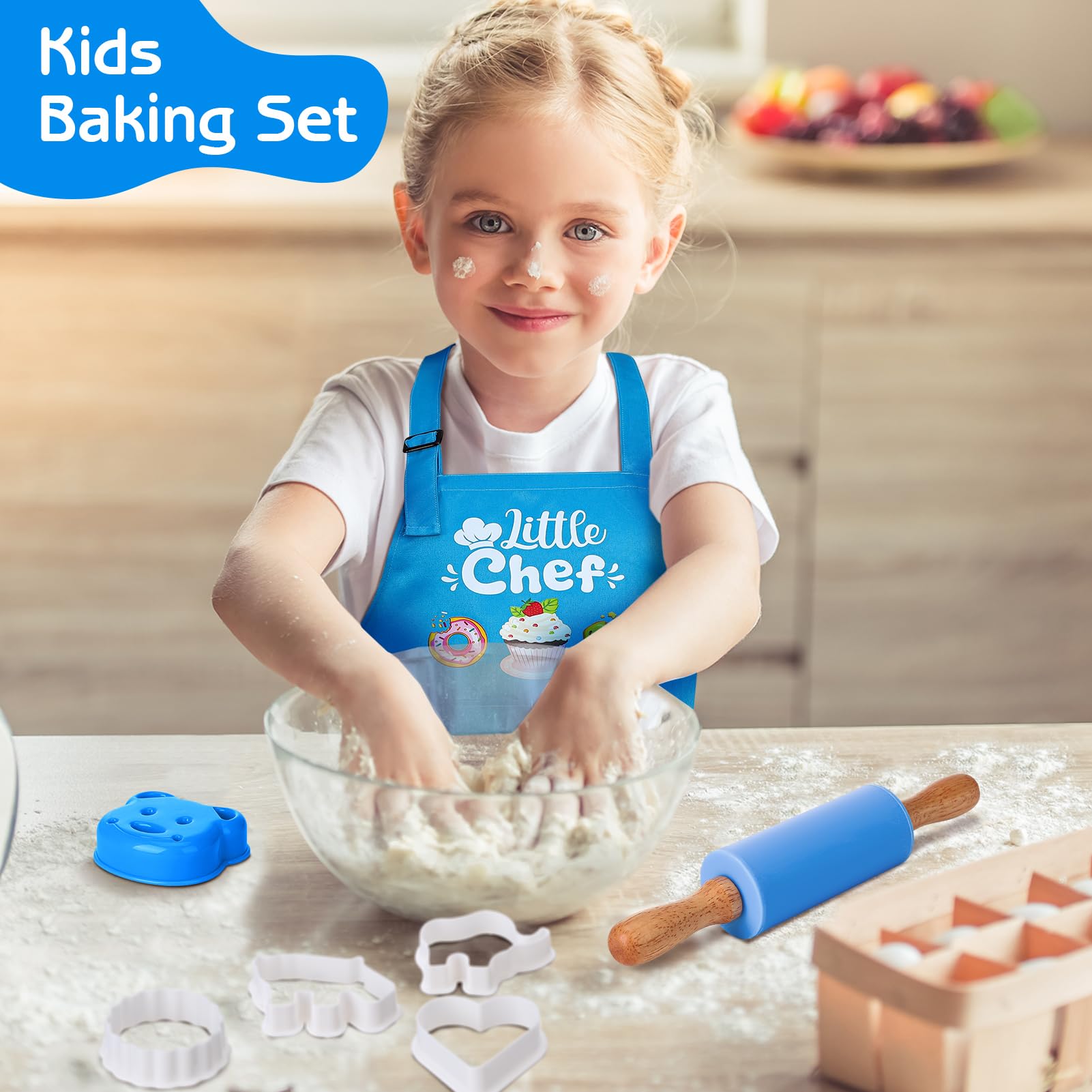 Fingertip WD rolling pin for even dough work