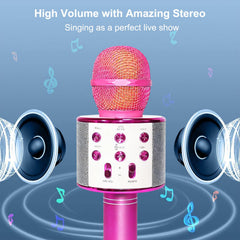 FINYIORE Karaoke Microphone long battery life for family sing-alongs.