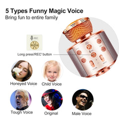 FINYIORE microphone in action during a joyful kids singing session.