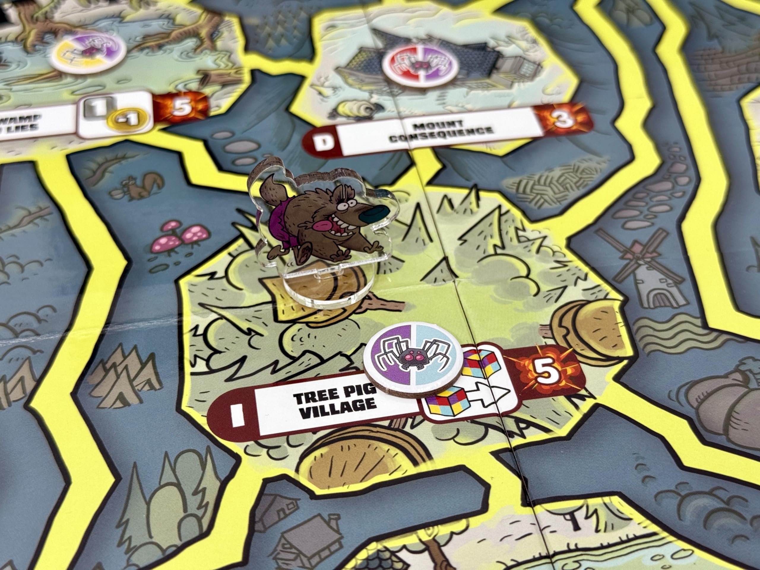 Ham Helsing mud canyon map scene sets the spooky setting for adventures.