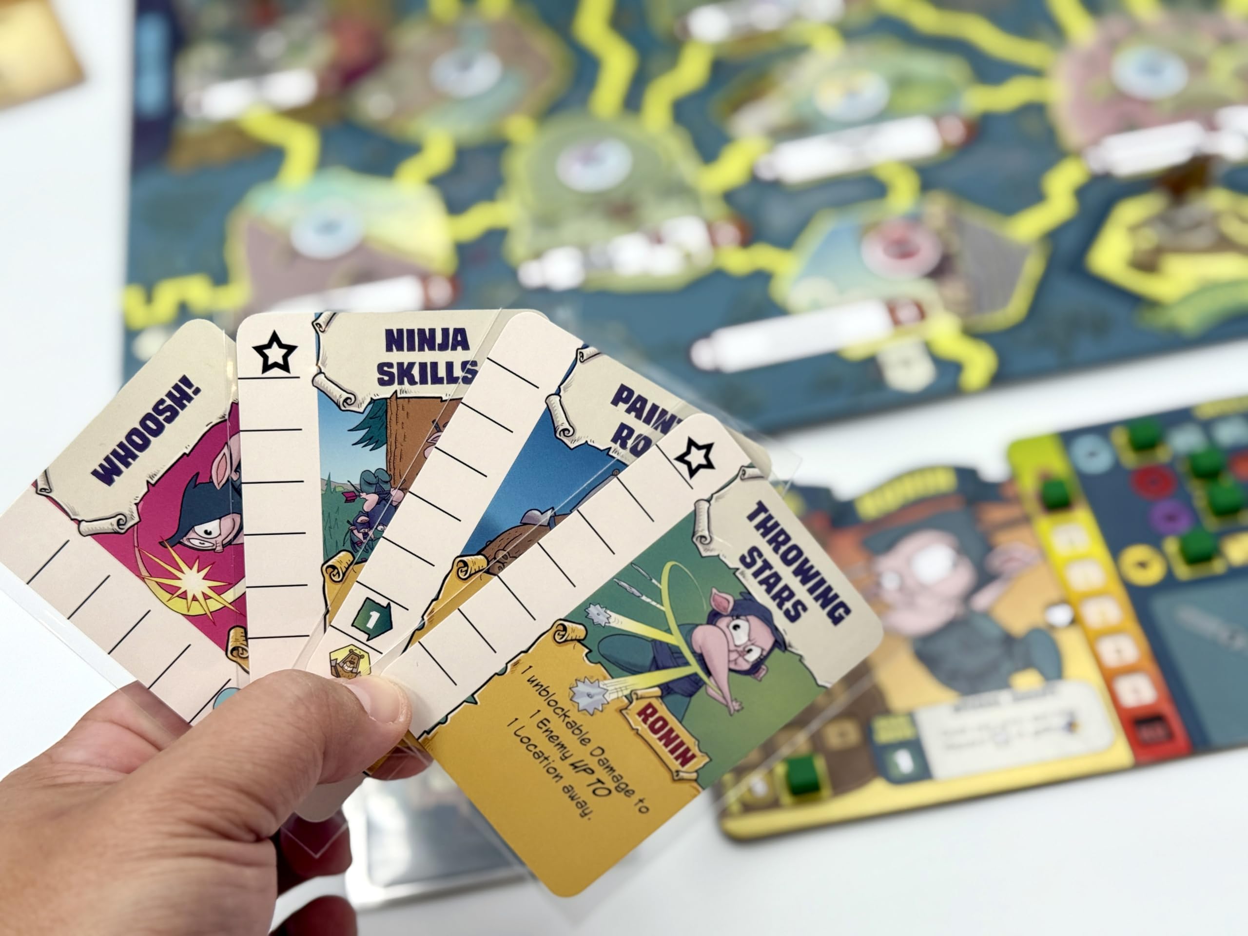 Ham Helsing solo play setup offers tense, puzzle-like challenges.