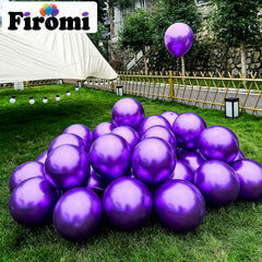 Firomi 100-piece balloon garland image highlights value and quick setup with ribbons