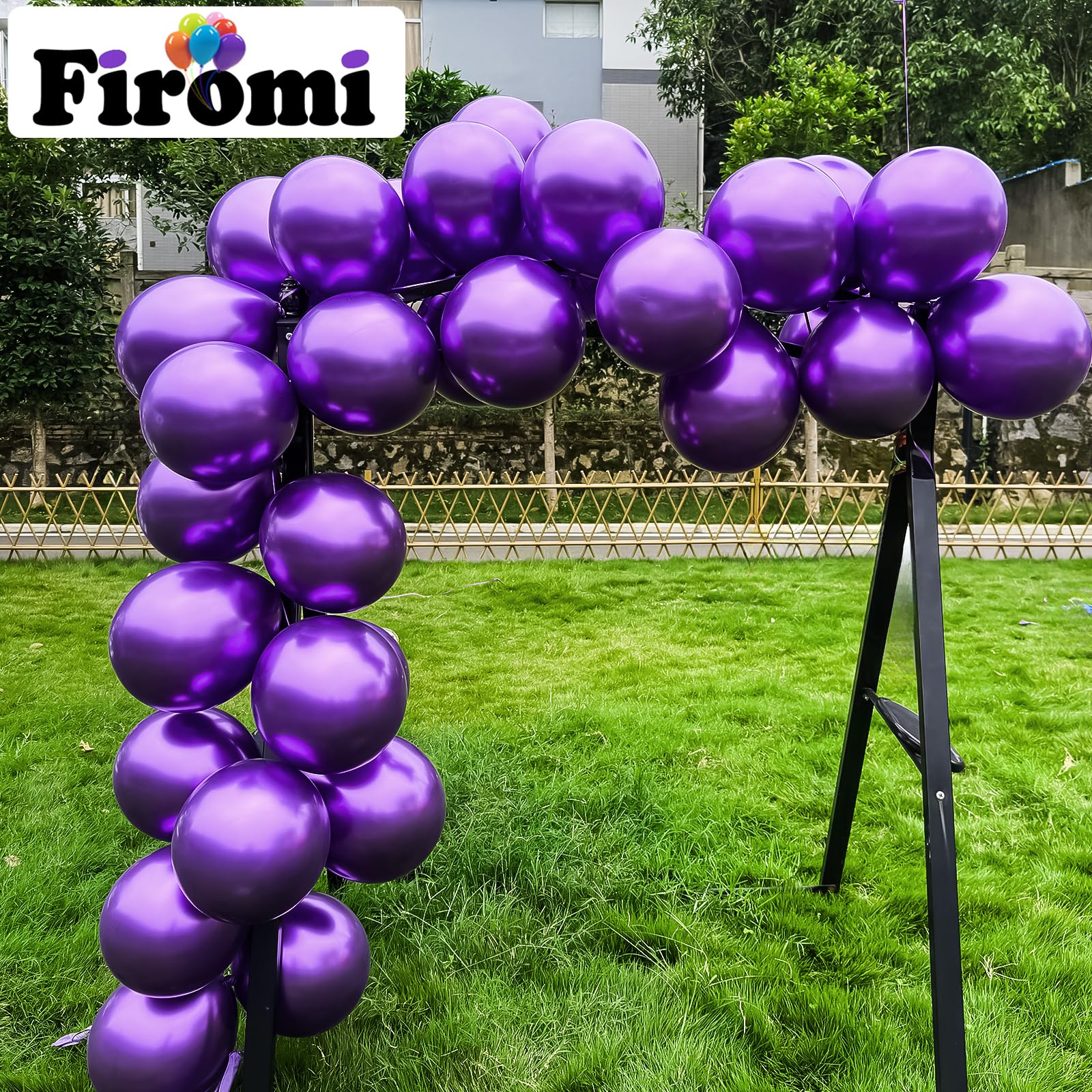 Firomi 12-inch balloons inflated indoors reach up to 13 inches for larger displays