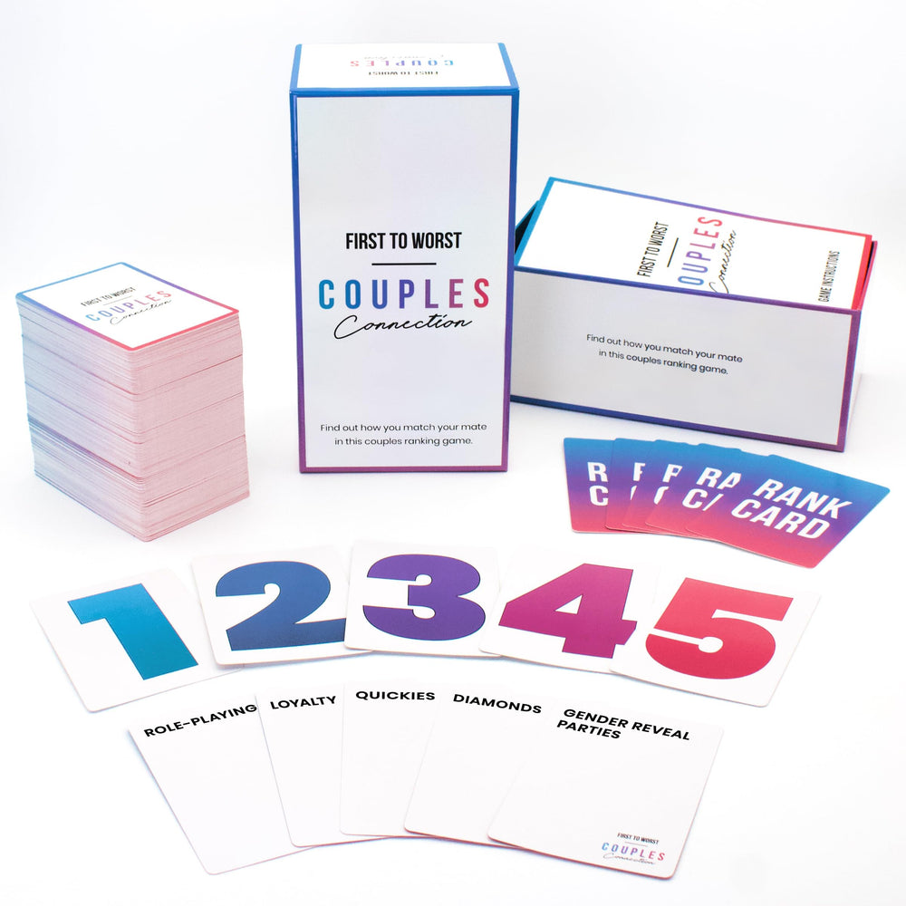 FIRST TO WORST game box signals a fun party idea for couples.