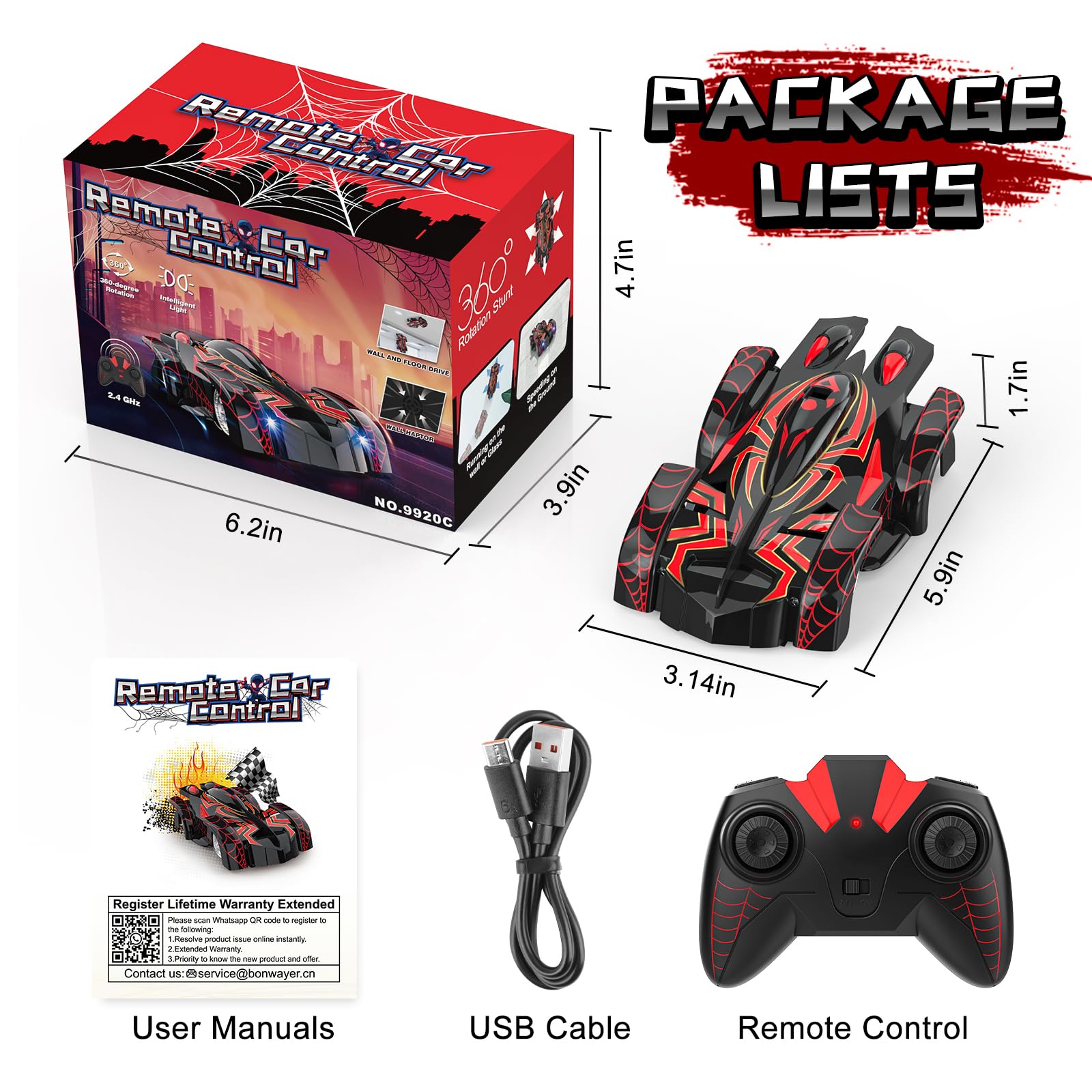 FirYawee gift-ready stunt car packaging ready for kids