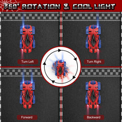 FirYawee Wall Climber RC Car front-on stunt pose for fans of stunts