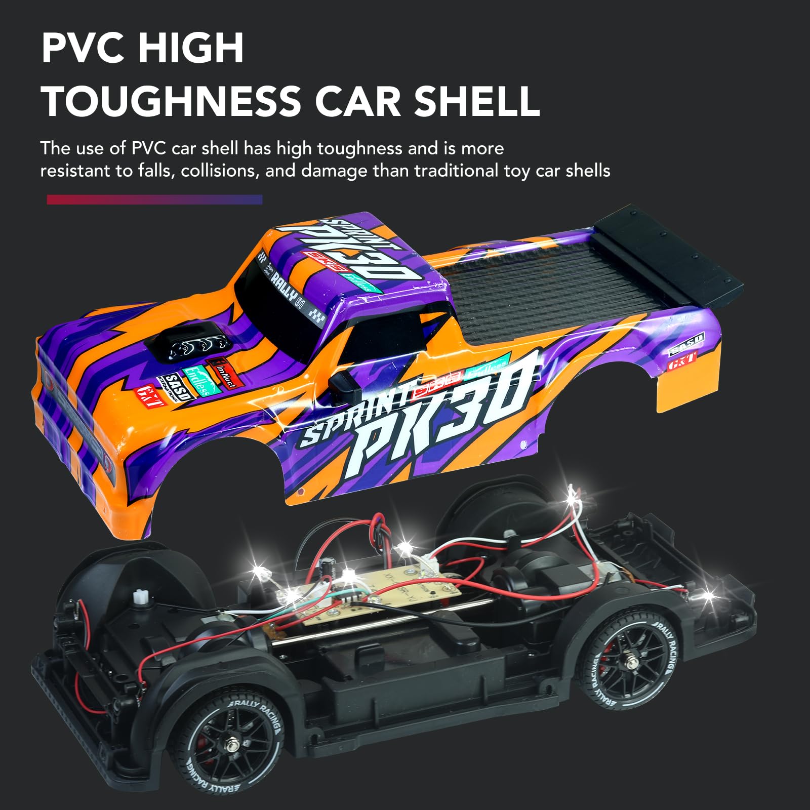 Fisca RC drift car tire sets for indoor and outdoor use