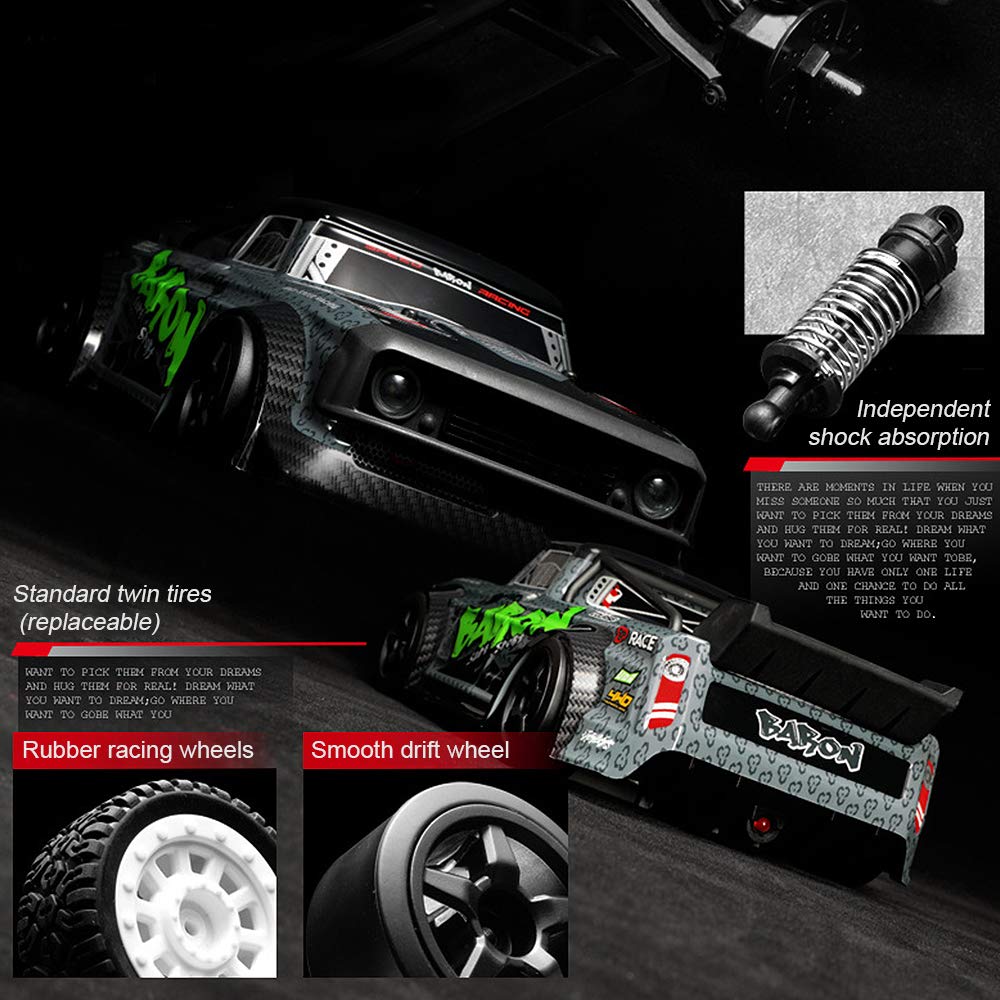 Fisca 1/16 RC car demonstrates 2.4GHz long range control