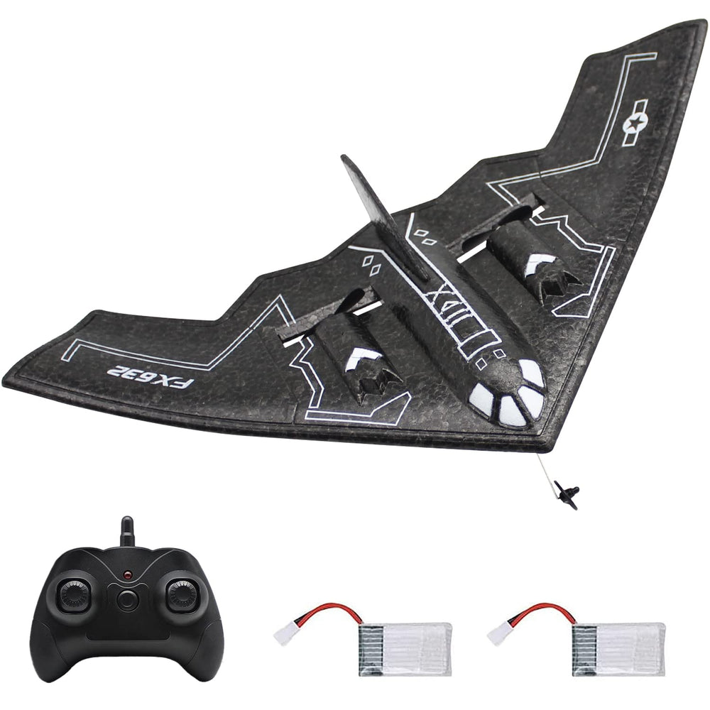 Fisca B-2 Spirit front view with ready-to-fly stealth design for beginners