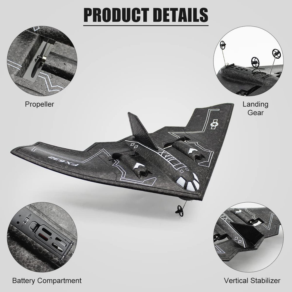 Fisca B-2 Spirit side view showing durable foam construction