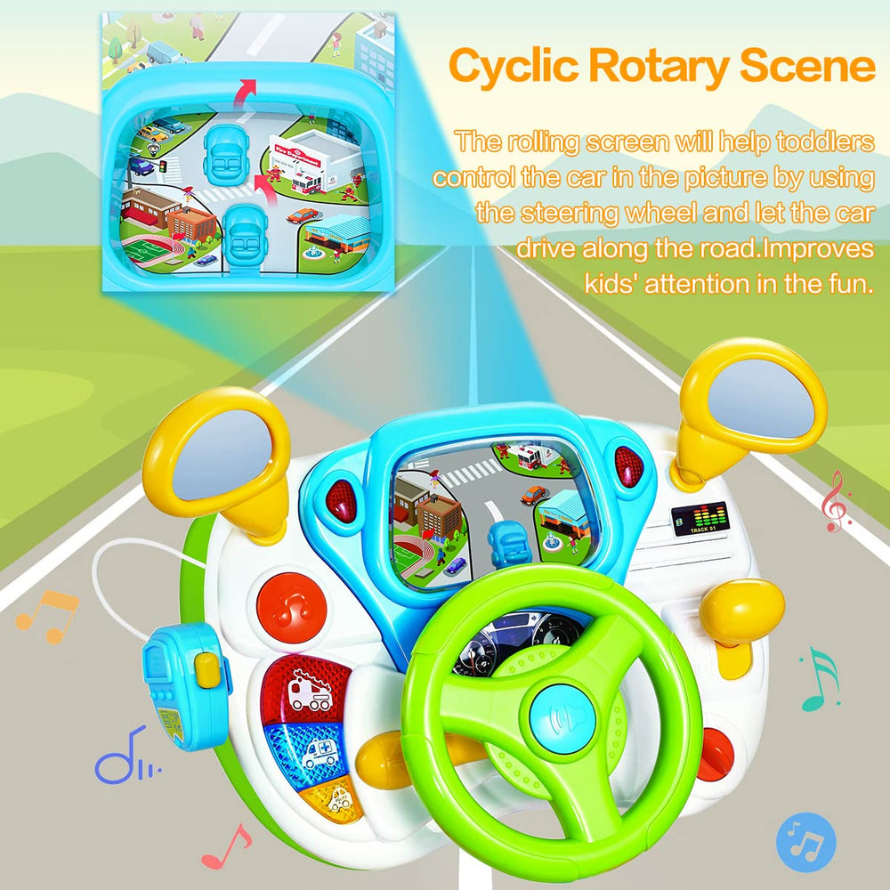 fisca toddler driving simulation gear helps recognition of car controls during play