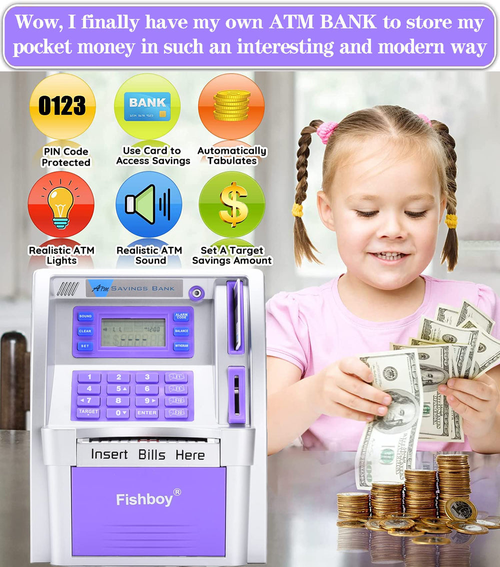 Fishboy savings goal setting up to 9999.99 to track progress