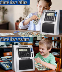 Fishboy Talking ATM Piggy Bank with friendly voice prompts guide deposits.