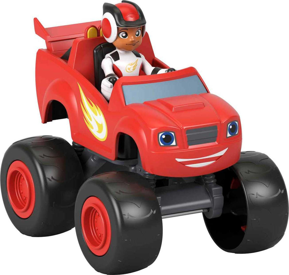 Additional Blaze vehicles expand playset options and pretend competitions.
