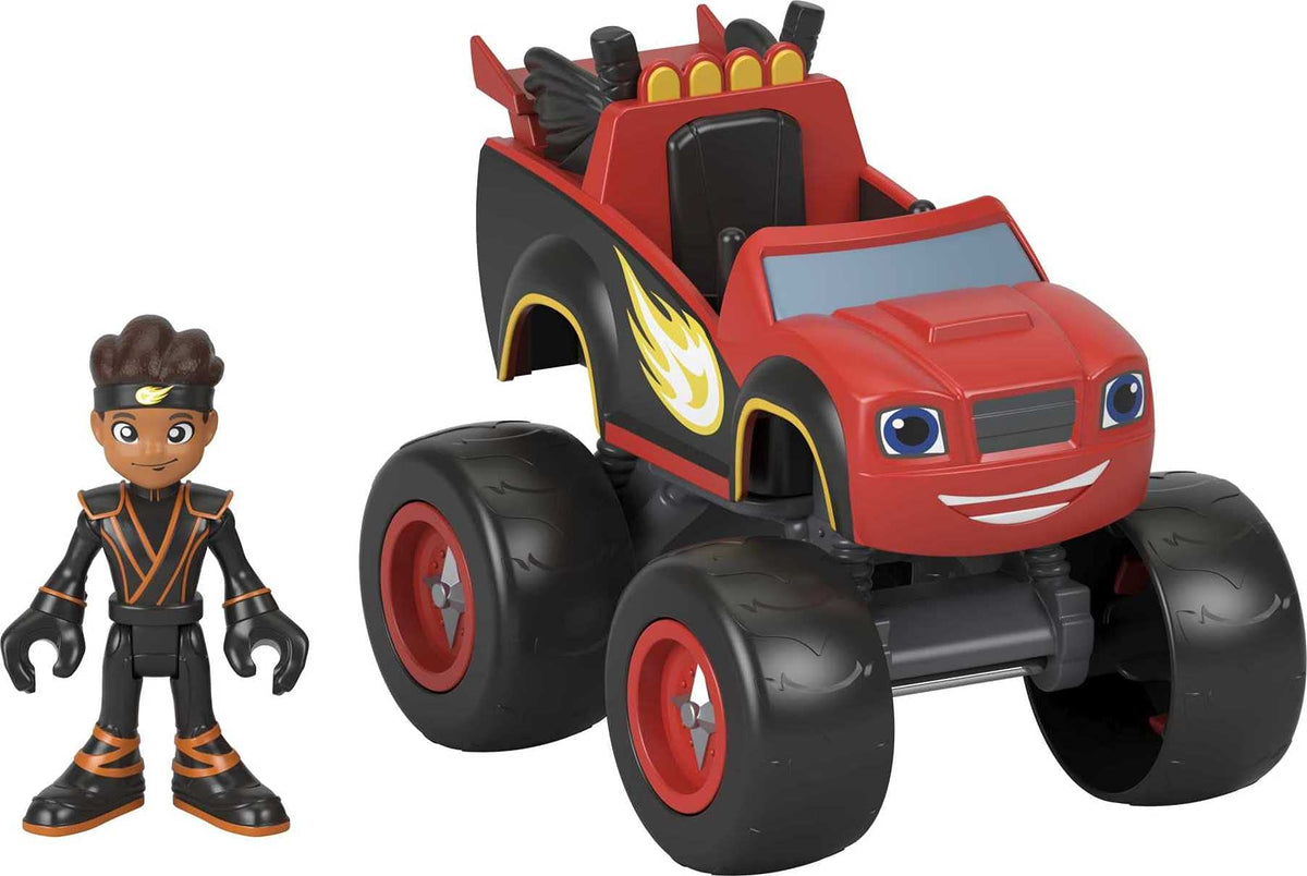 Fisher-Price AJ ninja figure with poseable arms and legs for dynamic action.