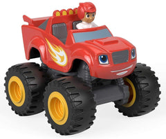 Fisher-Price Blaze & AJ die-cast vehicle with big wheels for fast rolling play.