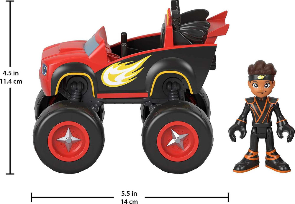 Fisher-Price Blaze and AJ in the driver’s seat for stealthy race play.