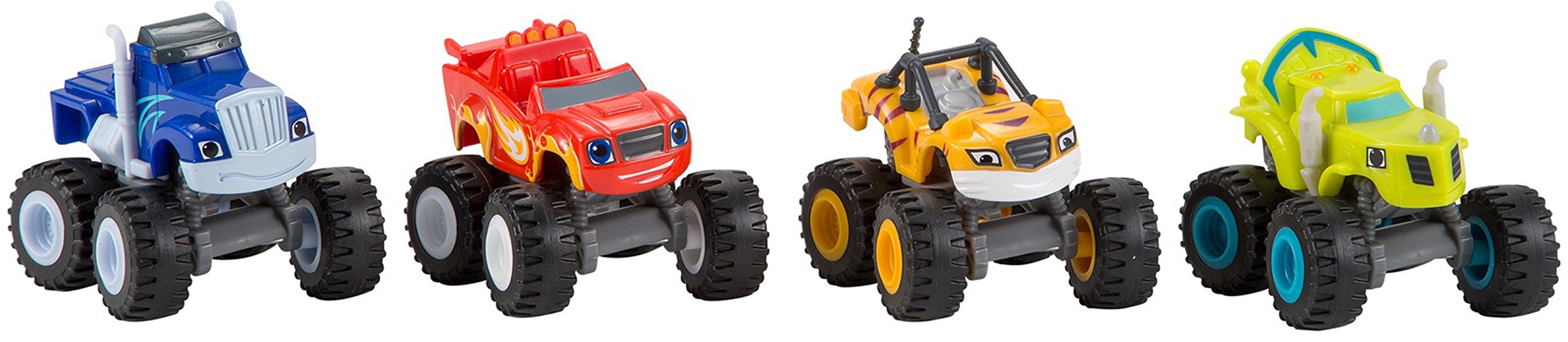 Fisher-Price Blaze 4-Pack Crusher vehicle ideal for action-packed pretend stories.