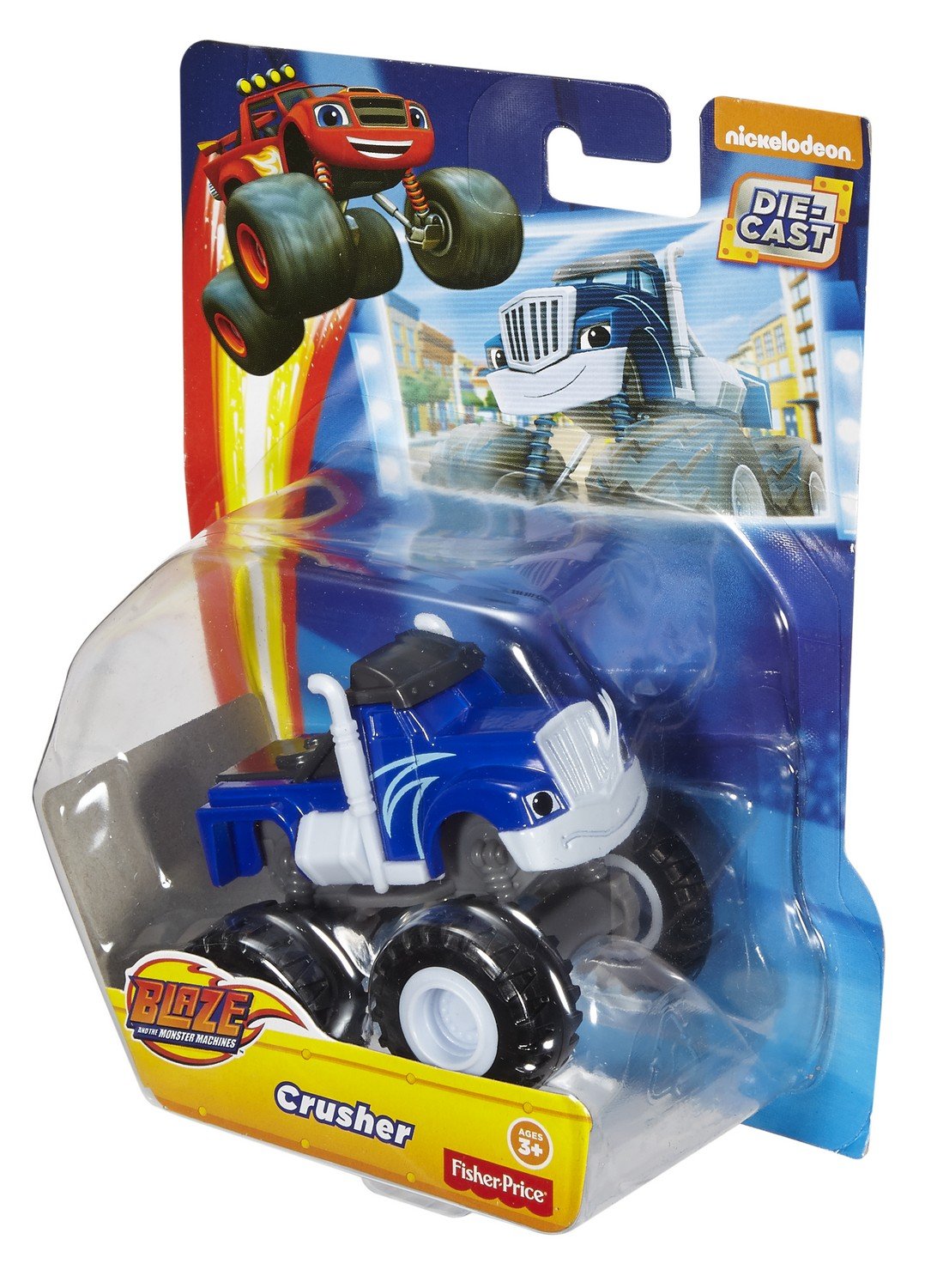Fisher-Price Crusher Core action shot invites race-inspired pretend play.
