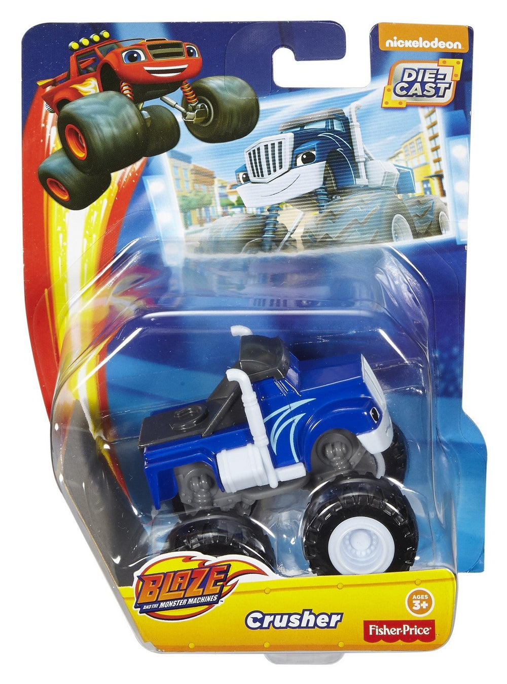 Fisher-Price Crusher Core die-cast detail shows authentic styling.