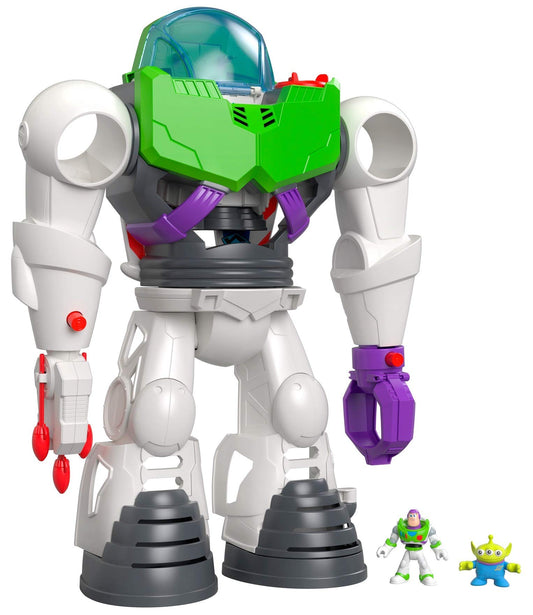 Fisher-Price Imaginext Buzz Lightyear cockpit in spaceship for imaginative missions.