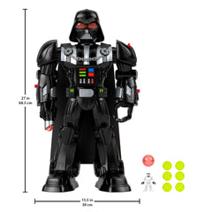 Darth Vader Bot with extendable lightsaber for dynamic poses and battles